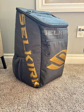 Selkirk-Core Line-Team Bag- Gray/Gold Pickleball Backpack
